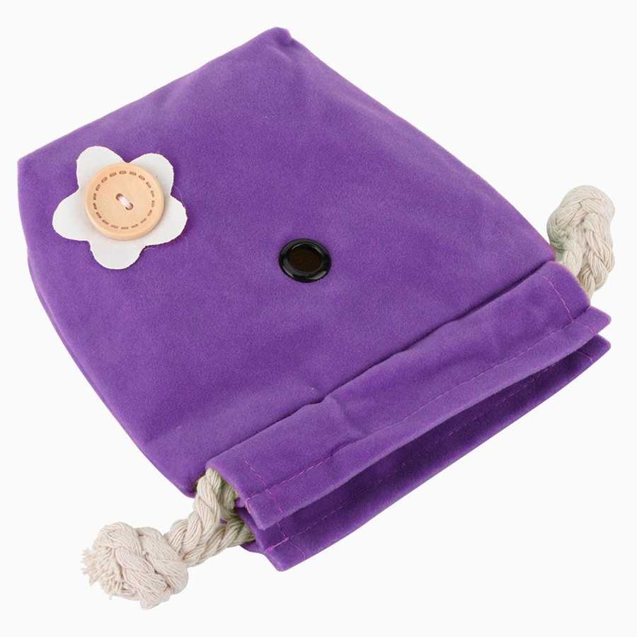 Porteur Hamster Portable Hamster extérieur sac violet flanelle cochon d'inde écureuil sortant sac petits animaux transporteur de voyage