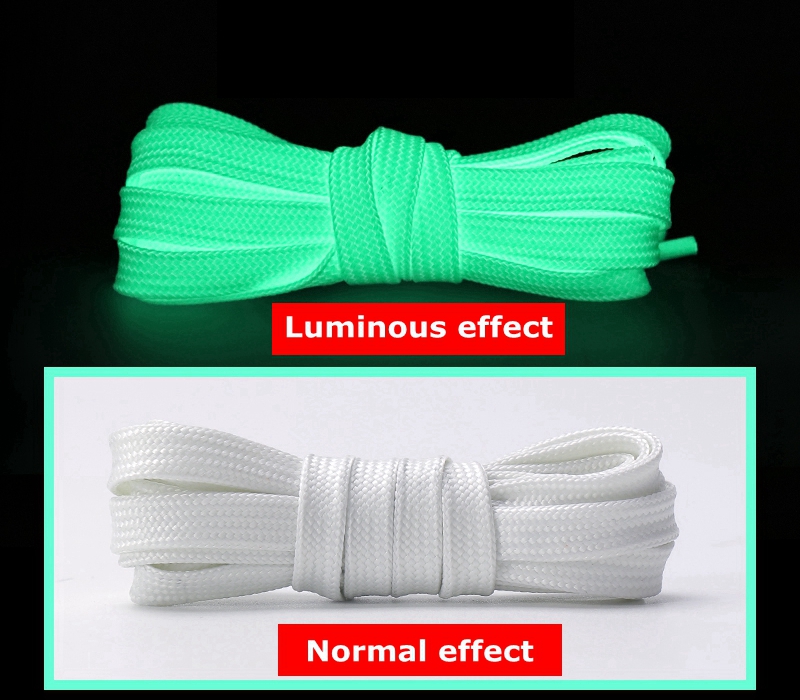 Cordones luminosos de 6 colores para niños y adultos, cordones para zapatos planos, brillantes, para , fluorescentes, Unisex, 1 par: White / 140 cm