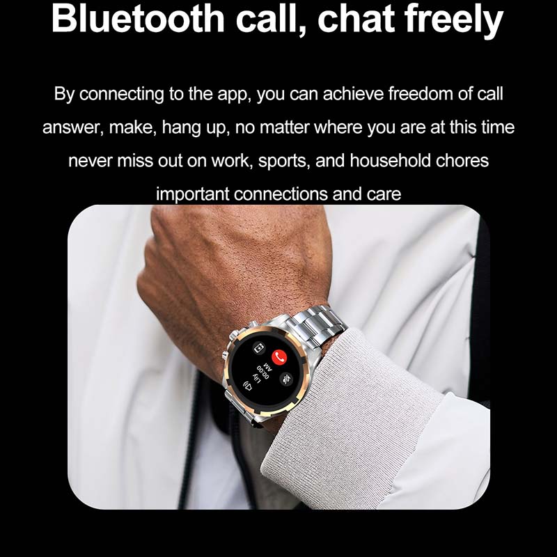 Huawei-Xiaomi Smartwatch pour homme, appel Bluetooth, 2024 "AMOLED, écran HD 1.43*466, étanche IP67, batterie, NDavid, , 466
