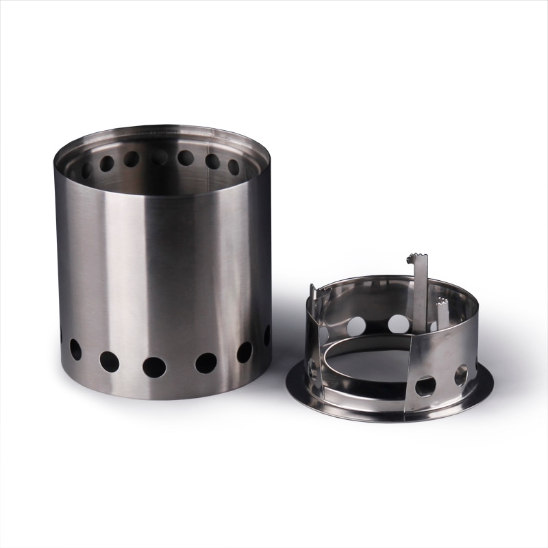 APG Portable wood camp stove Foldable Solidified Alcohol burners Backpacking Picnic Firewood Furnace