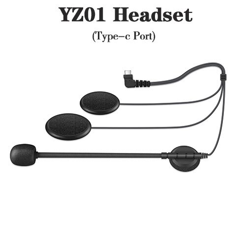 VR robot QTB35 accesorios para auriculares para casco tipo c/Cable cargador Micro USB para auriculares de motocicleta: Type c Headset