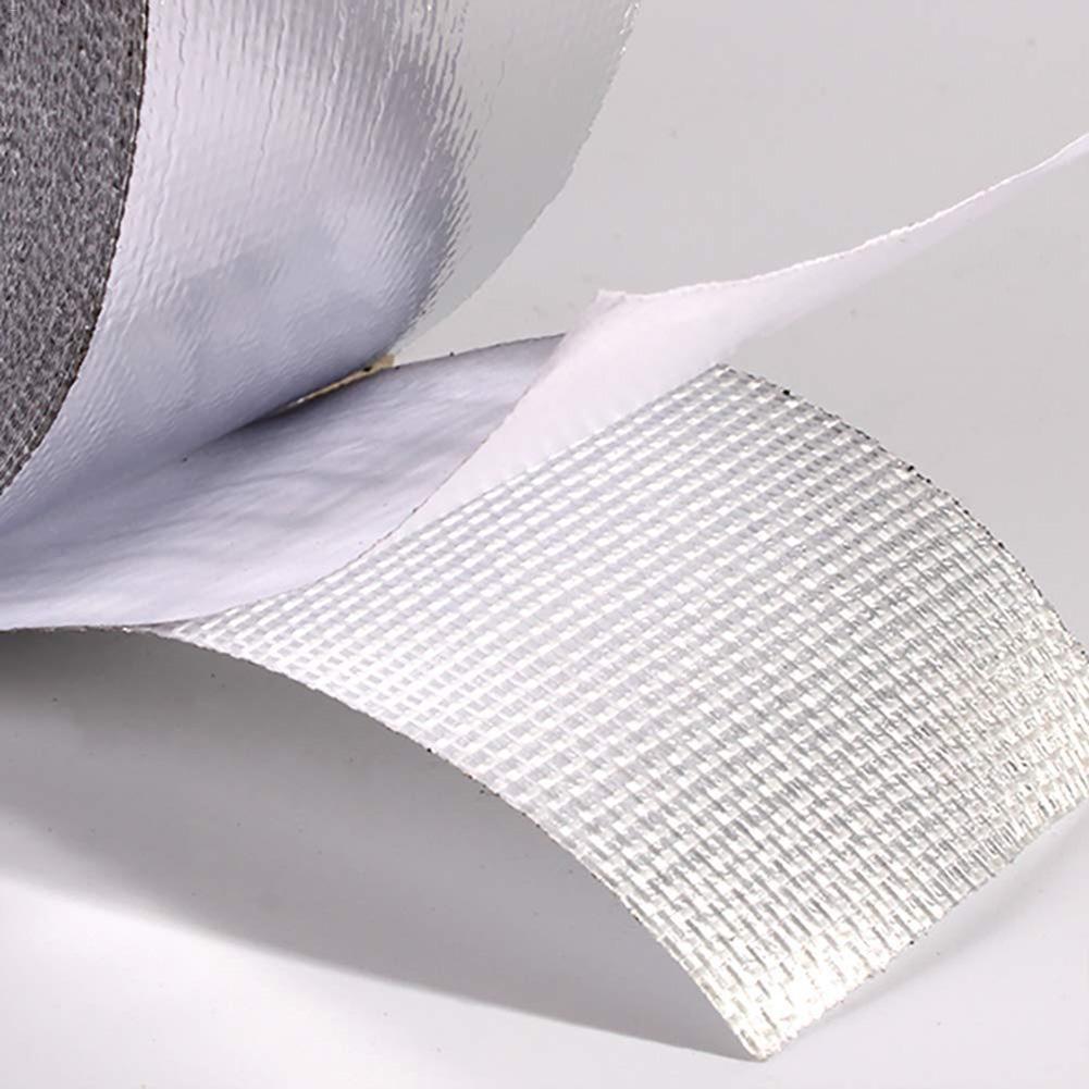 Self-adhesive Aluminum Foil Tape Waterproof Radiation Protection Duct Sealing Tape 0.15MM Water Heater Air Conditioning Tube 30E