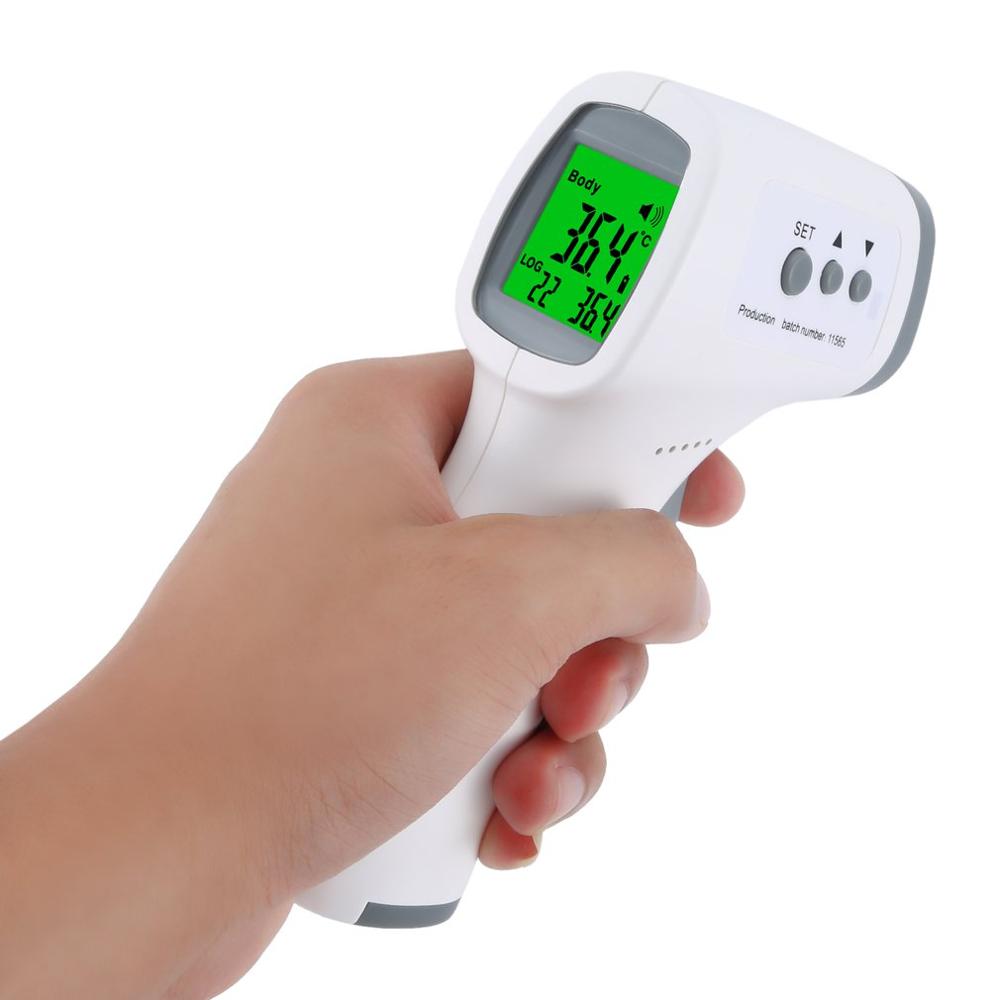 Contactloze lichaamsthermometer, draagbare baby-volwassene, infrarood oor-voorhoofd digitale temperatuurtest, koortsthermometer
