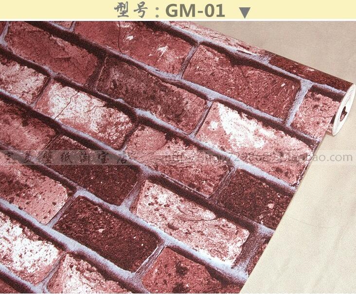 papel de parede brick pattern brick waterproof Chinese retro wallpaper background wallpaper aisle corridor hotel balcony: 01