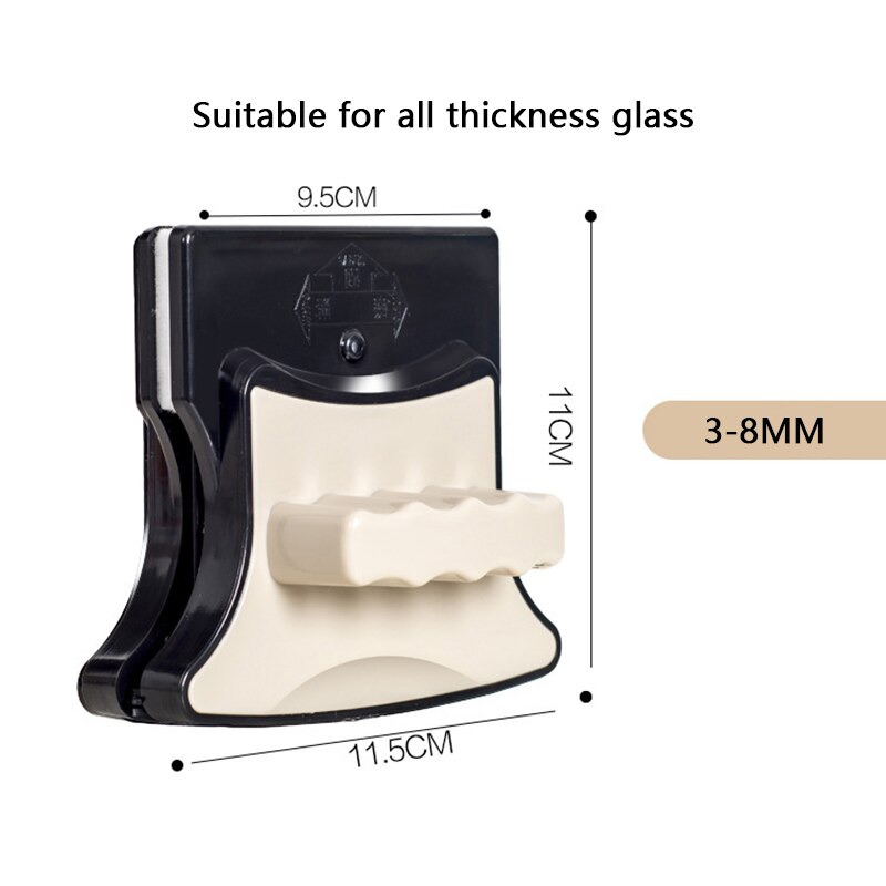 3-35MM Glas Reiniger Doppel-schicht-ebene Starke Magnetische Abwischen Fenster hochhaus Reinigung haushalt Werkzeug Pinsel Schaben