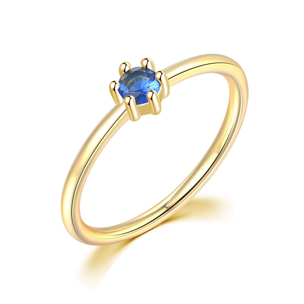 Zhouyang Bruiloft Bruid Ringen Voor Vrouwen Mini Leuke Geel Goud Kleur Zirkoon Engagement Dunne Ring Sieraden Sieraden R112: 8 / Rood