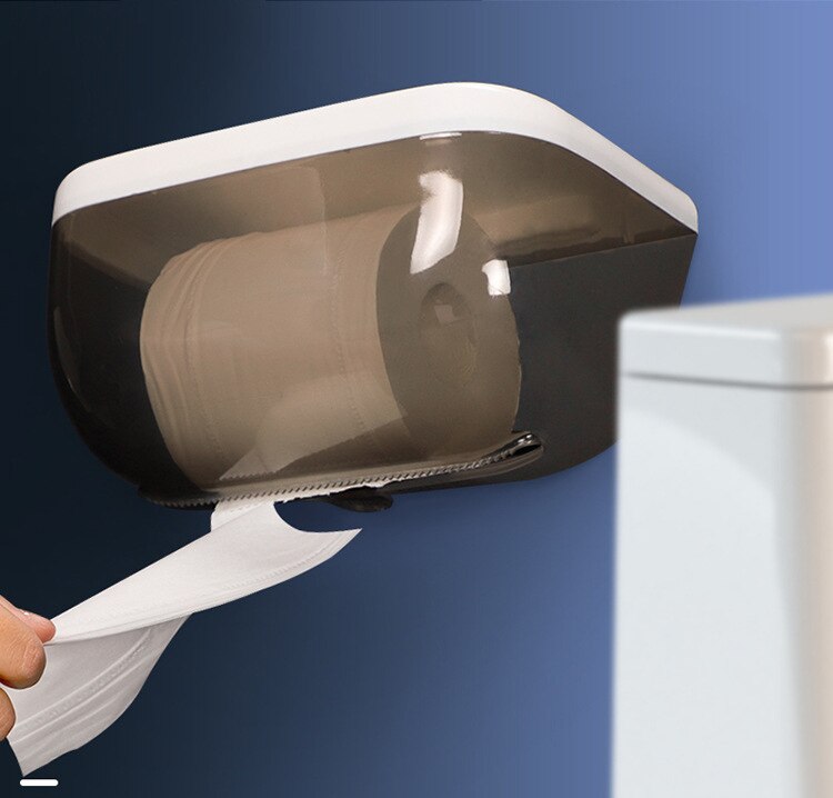 Waterdicht rolpapier gemakkelijk te scheuren toiletpapier doos gratis perforatiepapier rek doos telefoonstandaard