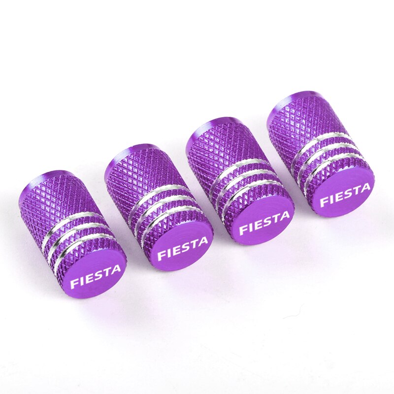 4 pièces/ensemble voiture pneu Valve tiges bouchon couverture pour Ford Fiesta aluminium pneu roue anti-poussière casquettes accessoires