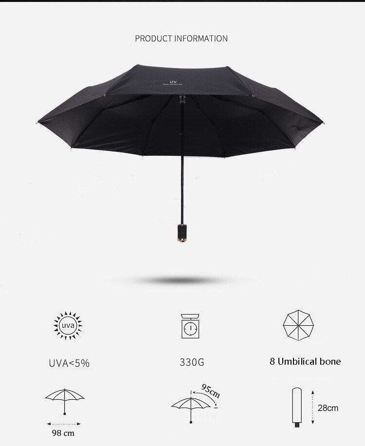 Zwarte Lijm Zonnebrandcrème Parasol Negen Multiplex Witte Paraplu Paraplu Regen Vrouwen Clear Paraplu