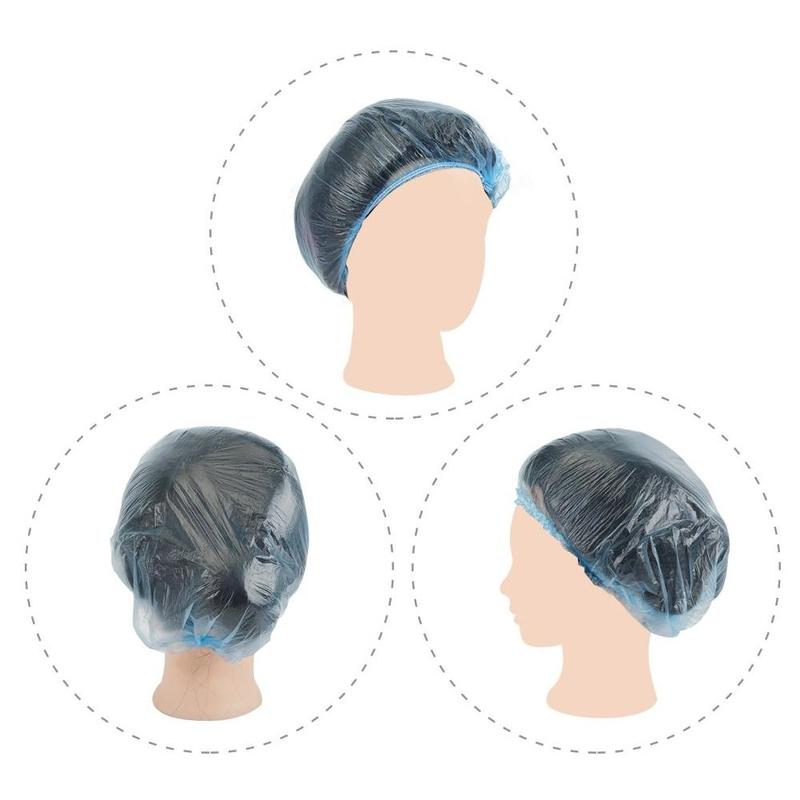 10 pz/pacco Usa E Getta Cuffia per la doccia Cappello Prodotti per Il Bagno del Salone di Capelli costume Da Bagno Elastico Vasca Da Bagno Doccia Chiaro cappucci uno-spento cappucci Hotel j0O1