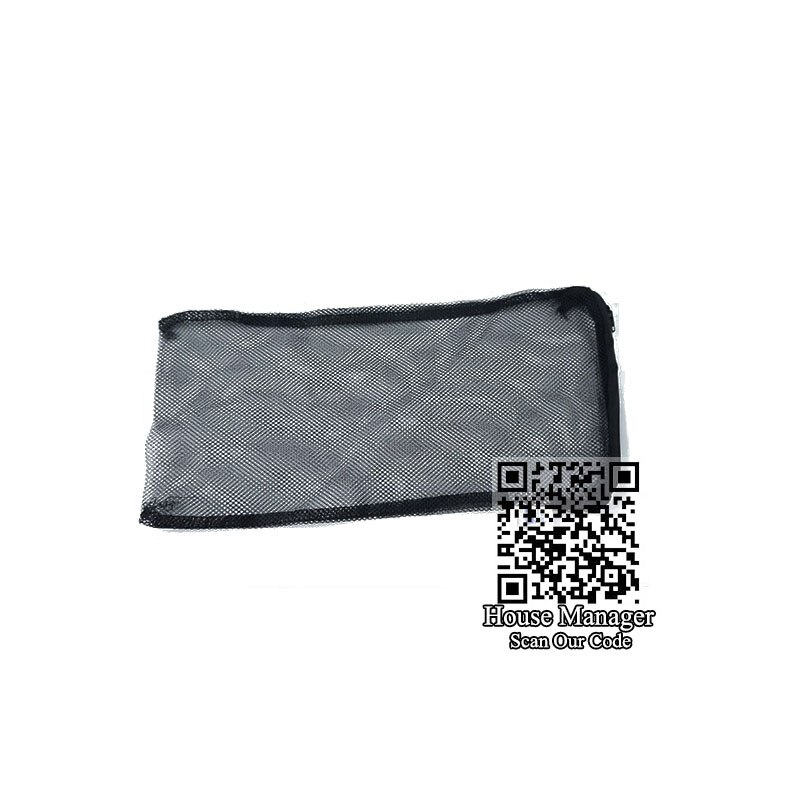Black Aquarium Isolation Mesh Bag with Zipper to stock Filter Medium Activated Carbon Charcoal Biological Balls Filter media bag: Black S 15x20cm