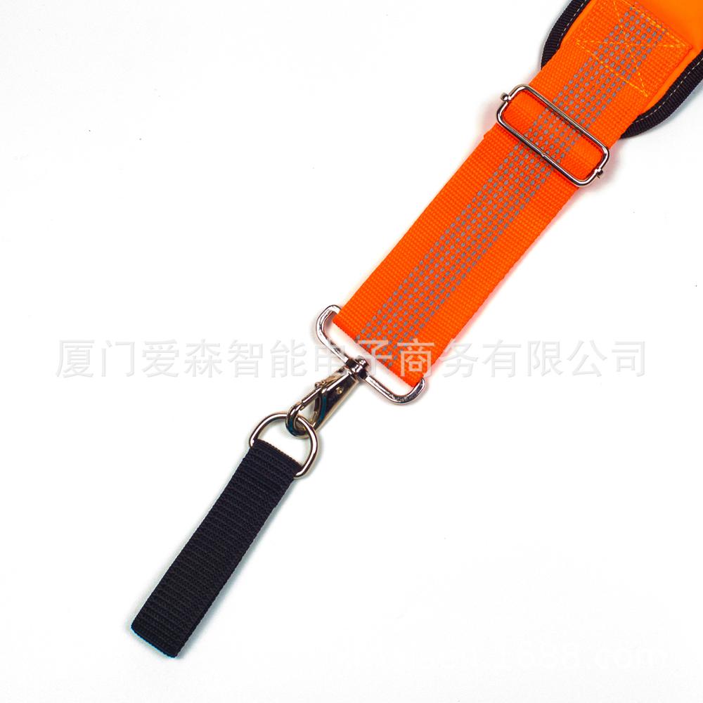 Tool Suspender Reduce Load Heavy Duty Work Tool Belt Suspender H-shaped Suspendable Tool bag fluorescent Orange Reflective Strip