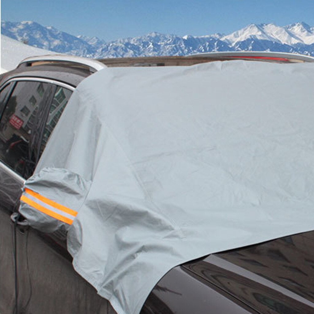 UniverUniversal Car Windshield Cover Automobile Snow Ice Sunshade Shield Winter Windshield Visor Cover Front Windscreen Cover
