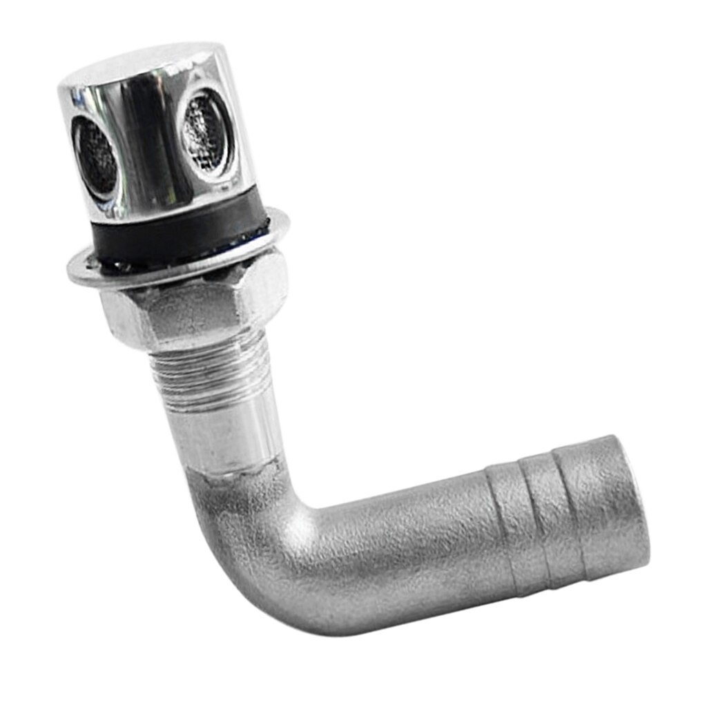 Stainless Steel Boat Marine Flush Mount Fuel Gas Tank Vent, 16mm Inside Dia