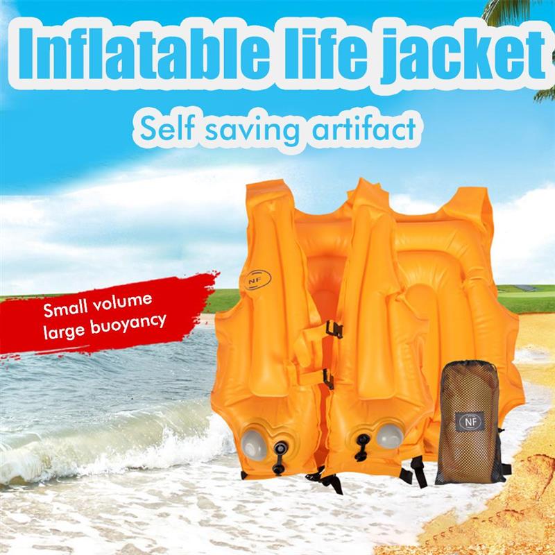Snorkelen Kajakken Varen Drifting Reddingsvest Water Sport Vissen Surfen Zwemmen Drijfvermogen Volwassenen Opblaasbare Reddingsvest