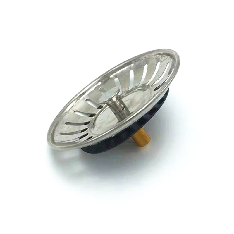 8Cm Rvs Cover Gat Sink Filter Gootsteen Keuken Afvoer Om Plug Afvoerputje Voor Badkamer
