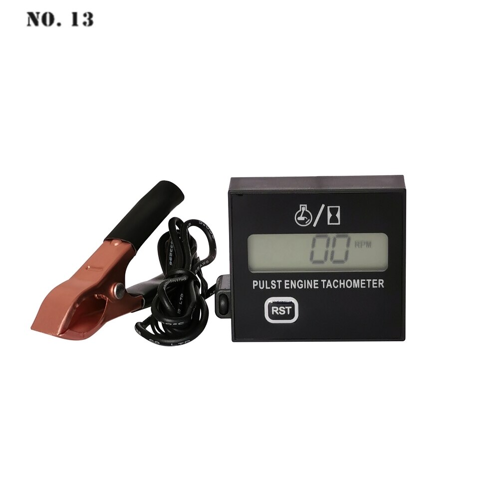 Digital Display Induction Pulse Speed Tachometer Gasoline Engine Lawn Mower Tachometer Chain Saw High Tachometer Speed Meter