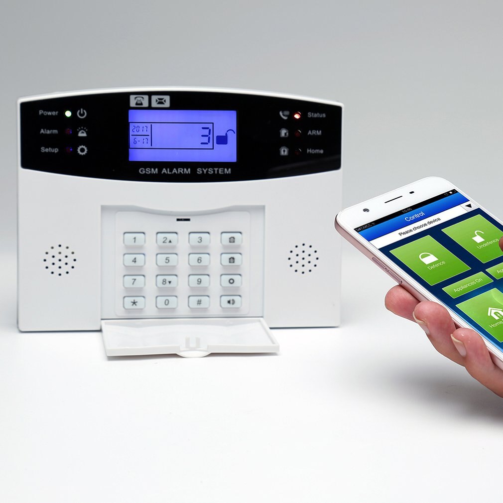 433 trådløs intelligent stemme anti-tyveri alarm vært sikkerhedssystem kit automatisk opkald anti-tyveri sikkerhed alarm kit