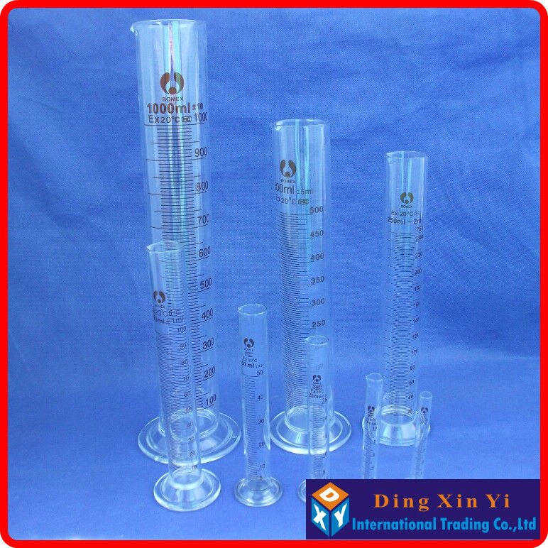 (4 pieces/lot) 5ml glass graduate glass measuring cylinder,graduated cylinder,measuring graduates