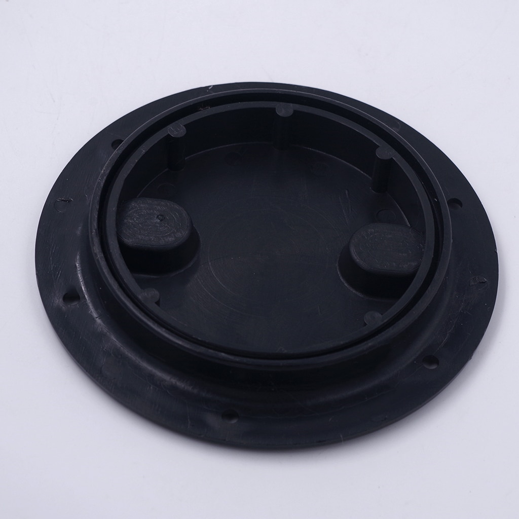 4'' Screw Out Deck Plate Access Hatch Cover Black Plastic for Boat Cabin