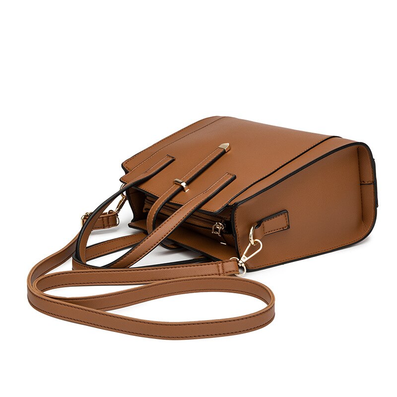 Lelie Koningin Vrouwen Vintage Crossbody Tas Grote Capaciteit Handtas Solid Pu Vrouwelijke Sac Dames Tassen