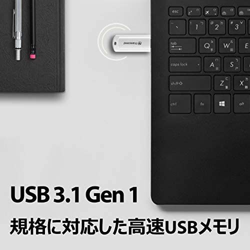 Transcend Jetflash 730-3.1 Gb Usb 128 Geheugen, Witte Kleur