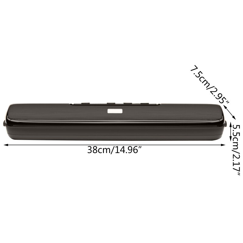 Compacte Vacuüm Sealer Automatische Voedsel Sealer Vacuüm Verpakker Machine Droog &amp; Vochtig Voedsel Behoud Modes W/15Pcs Seal