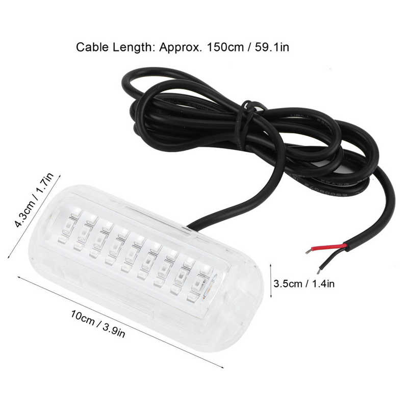 Marine Lamp LED Underwater Light Waterproof Boat Light for Fishing Underwater Boat Lights Ship Beam Light Swiming