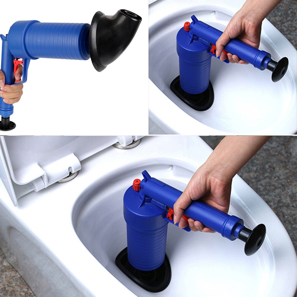 Dredge Pipe Sewer Sinks Basin Pipeline Clogged Remover Air Pump Pressure Unblocker Manual Pipe Plunger Drain Cleaner