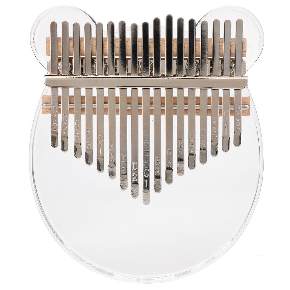 Kalimba met 17 toetsen, acryl duimpiano, transparante duimpiano met stemapparaat, hamertoetsinstrument