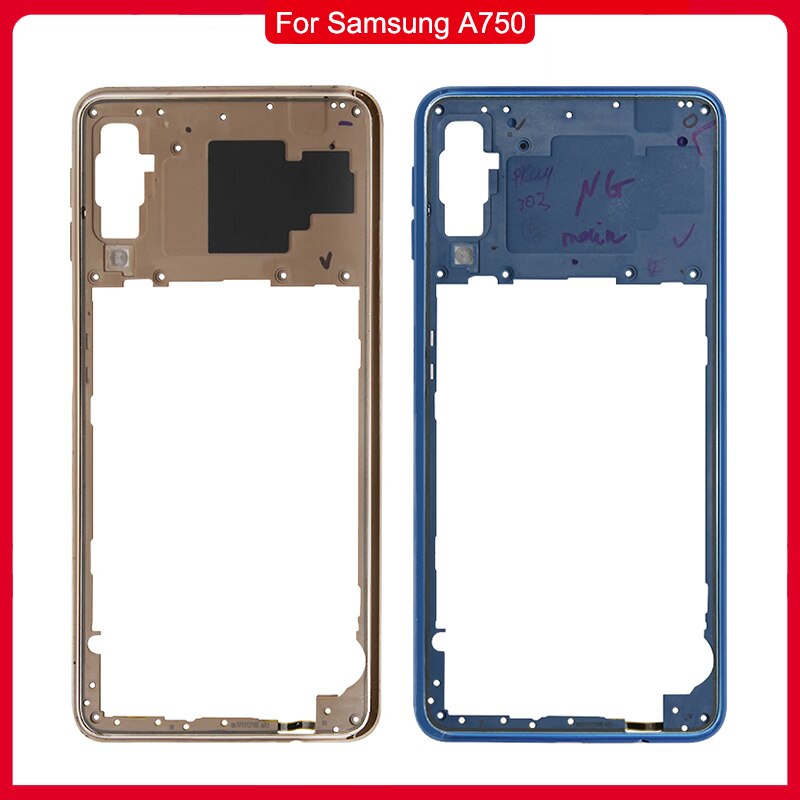 Advaka Middle Frame Bezel Plate Cover Replacement Parts For Samsung Galaxy A70 A705 / A7 A750 Mid Housing Case