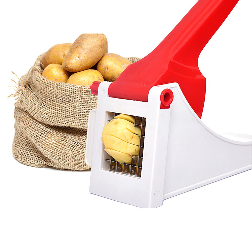 Plastic Potato Cutter French Fries Cutting Machine Potato Chips Strip Slicer Chopper Shredder Fried Chips Making Tool