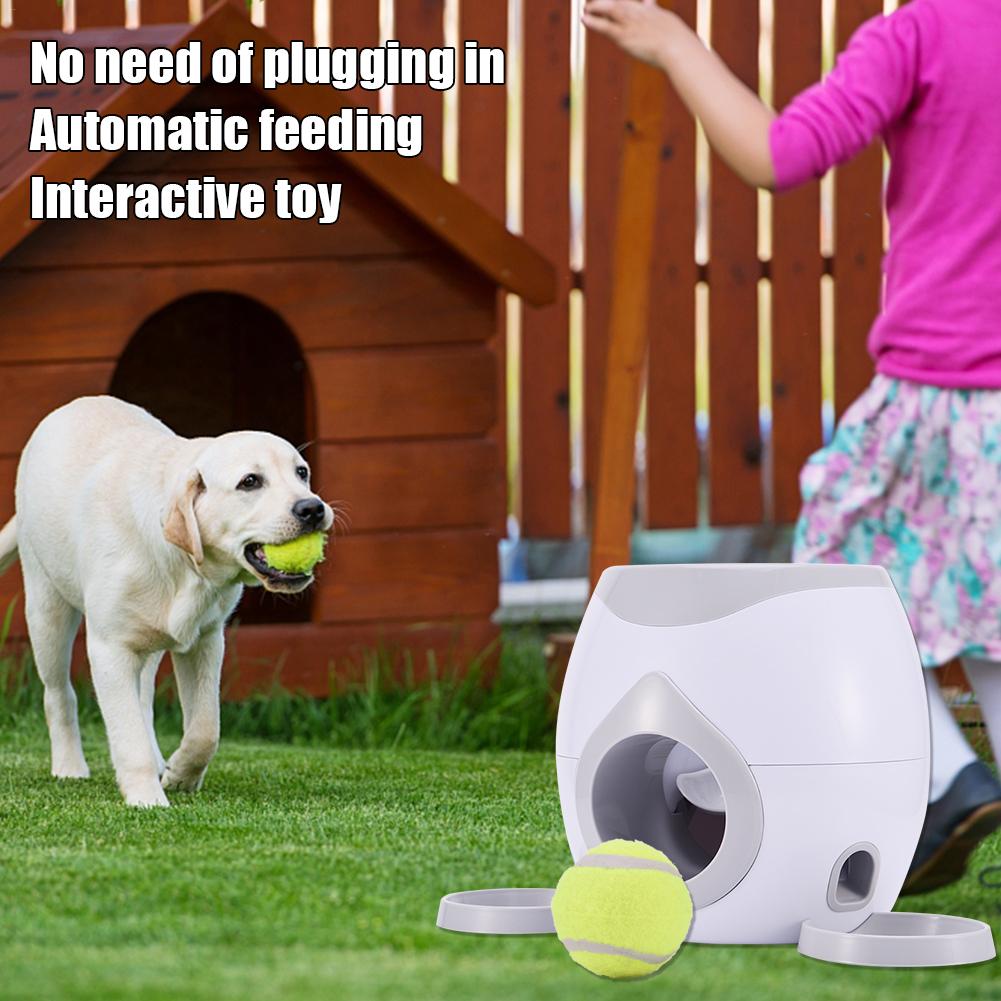 Kæledyrskugle legetøj tennisbold legetøj madbelønningsmaskine legetøjskaster interaktiv langsom føder til katte og hunde kæledyrsforsyninger