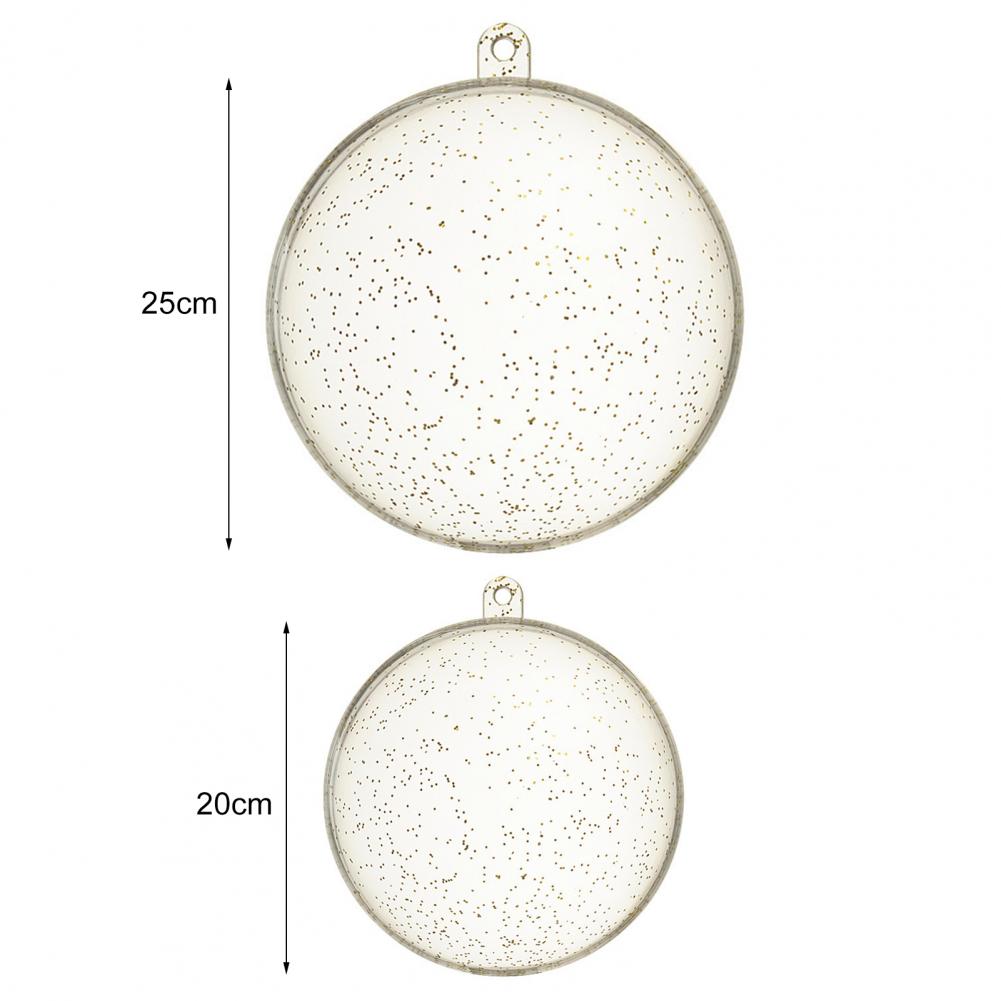 Fillable Ball Transparent Shatterproof Plastic DIY Clear Ball Christmas Wedding Decorations for Home