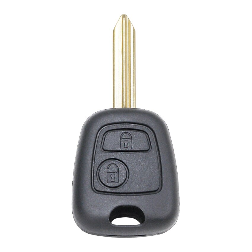 Funda para llave remota de 2 botones, carcasa para llave de coche inteligente, para Citroen Saxo Xsara Picasso Berlingo SX9, hoja sin cortar