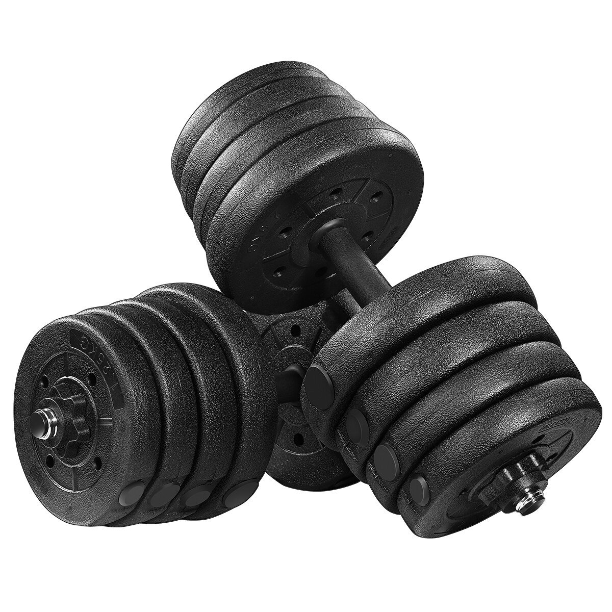 In Voorraad 30Kg Halter Gewicht Set Verstelbare Effen Fitness Halter Set Veiligheid Antislip Dumbbells Gym Oefening Training voor Thuis