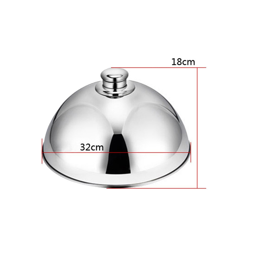 Stainless Steel Food Cover Dish Dust Cover Dome Food Lid for Home Restaurant Hotel