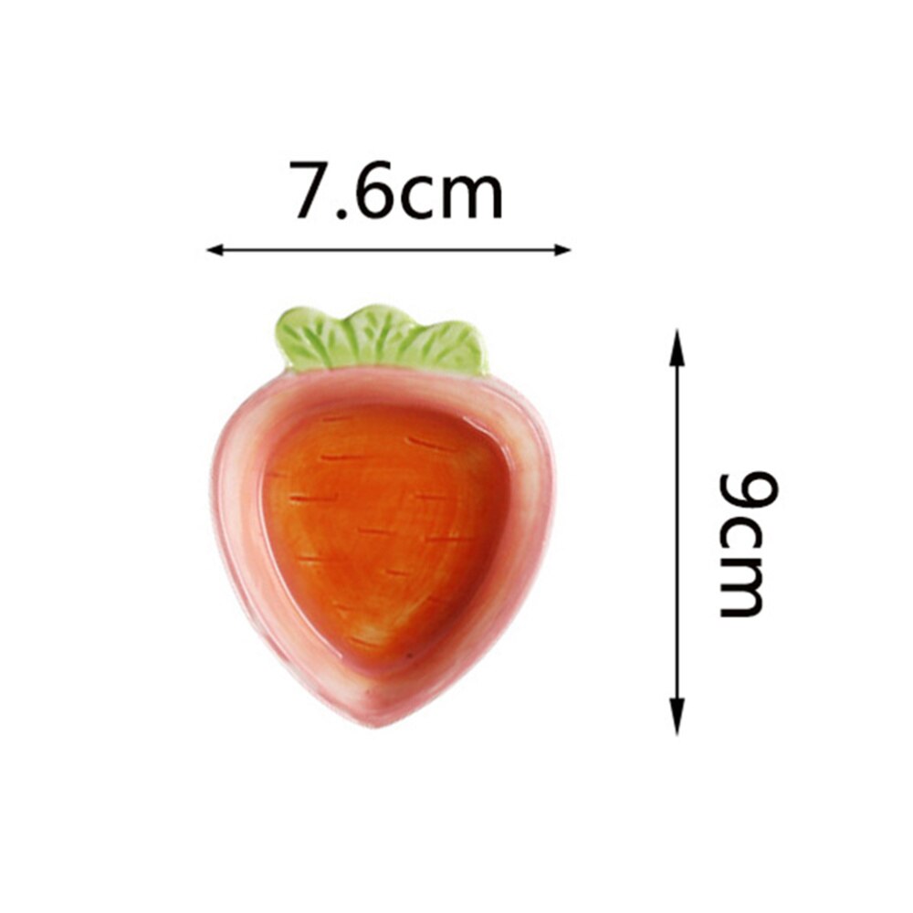 1 Pc Kids Tableware Cartoon Ceramics Sauce Appetizer Plate Food Dipping Plate for Toddlers Teens