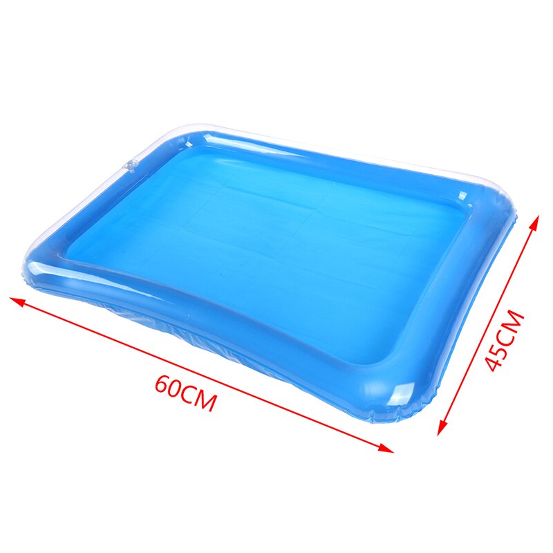 1 PC 60*45cm Toys with Space Inflatable Plastic Mobile Table Dynamic Sand Tray Indoor Magic Play Sand Children