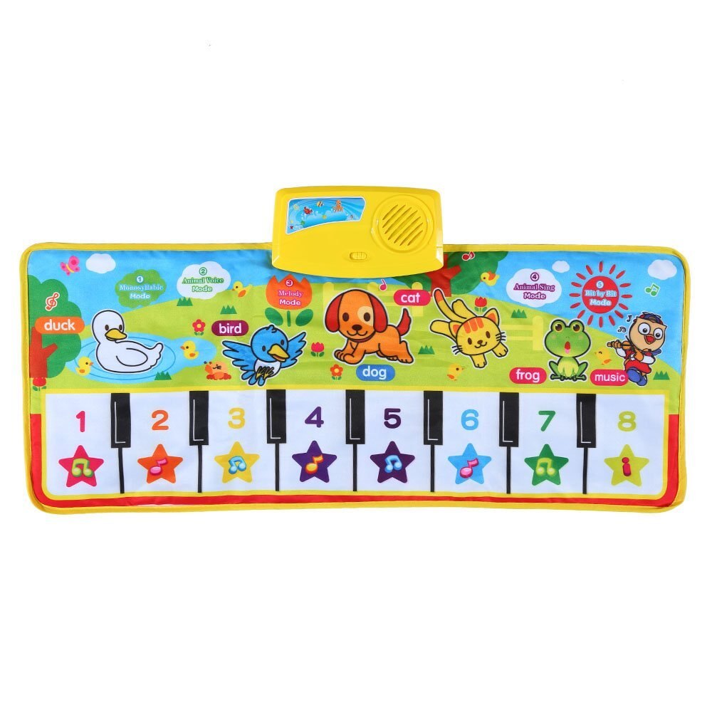 Colorful Musical Learning Mat Flash Tappeto Musicale Coperta Tocco di Pianoforte Giocattolo per I Bambini Del Bambino