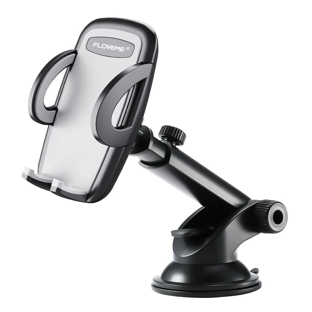 FLOVEME Automatische Auto Telefoon Houder Voor Samsung Galaxy S9 S8 Note 10 Universele Autohouder Voor Telefoon In Auto Voor iPhone Xs 8 7 Plus: Gray