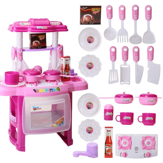 Kids Gereedschap Box Voor Tool Set Speelgoed Ingenieur Multifunctionele Onderhoud Bureau Educatief Intelligentie Pretend Play Kinderen Speelgoed: B1 Pink in bags