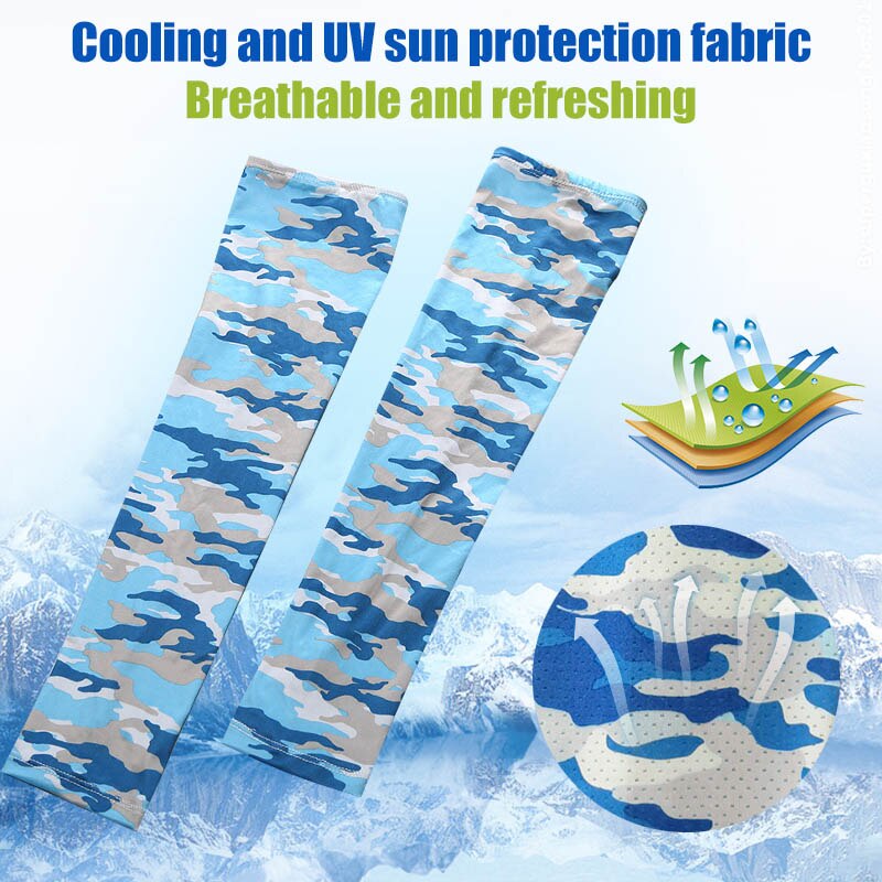 1 Pair Unisex Sports Arm Sleeves On Hand UV Protection Elbow Cuff Cover Cycling Bike Run Basketball Fishing Cool Arm Sleeves Men