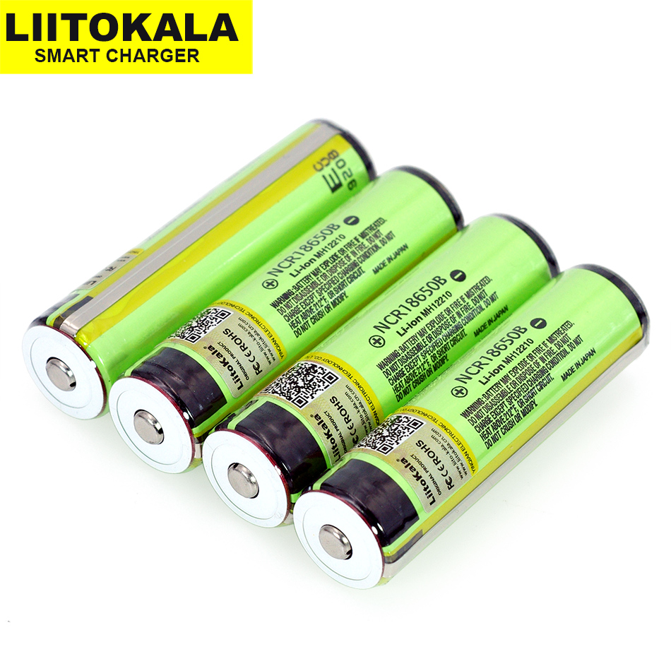 Liitokala 18650 3,7 V 3400mah NCR18650B para recargable, placa de protección de batería de litio, batería para linterna adecuada