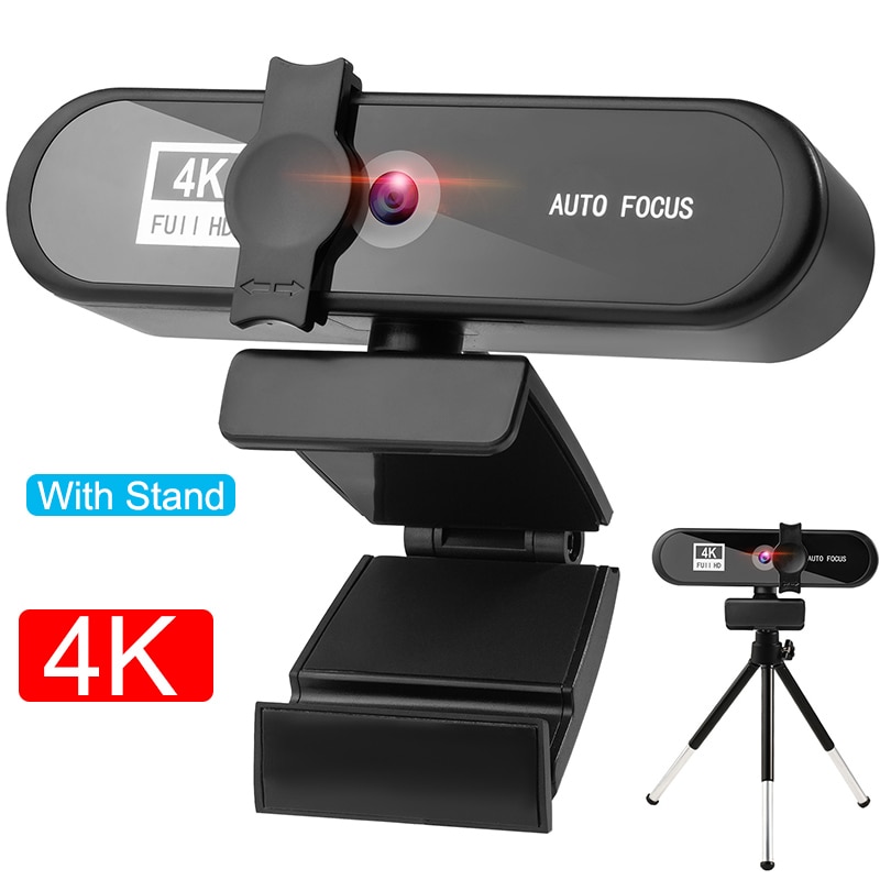 Webcam 2K 4K 1080P Web Cam PC Computer Camera Autofocus USB Web Camera Laptop Video Record With Mic For PC Conference Work Study