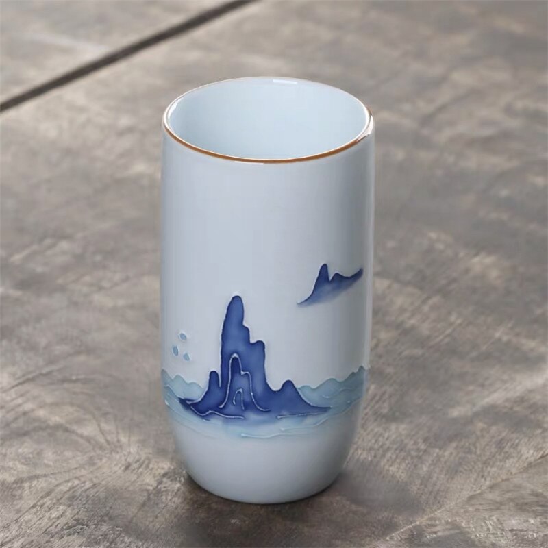 Japanse Handgeschilderde Keramische Grote Water Mok Porselein Theekopje Creatieve Huishoudelijke Handgemaakte Kung Fu Master Cup Kantoor Drinkware: C