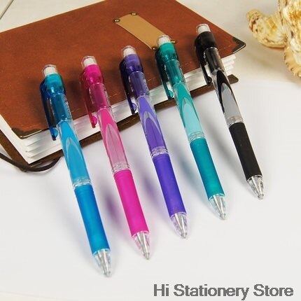 Pentel e-sharp  az125r mekanisk blyant 0.5mm automatisk blyant japan sort/blå/grøn/lilla/pink kropsfarver