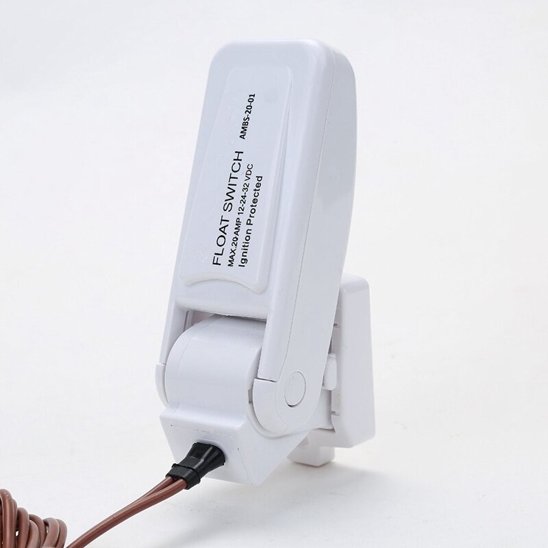 NewPortable Marine Water Level Float Switch Ignition Protection for Bilge Pump 12V-24V-32V Leakproof on Off Controller