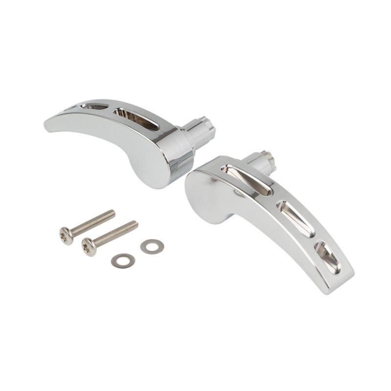 Tampa estilo Chrome Alforje 2 Levantadores Para Harley Street Glide Tri Glide Touring Road King FLHR FLTRX FLHTK 14- 17 motocicleta