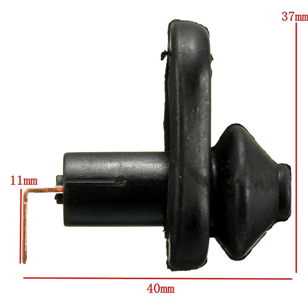 Lampe de porte intérieure de voiture noire universelle, bouton de véhicule, interrupteur d'éclairage de porte, 4 pièces